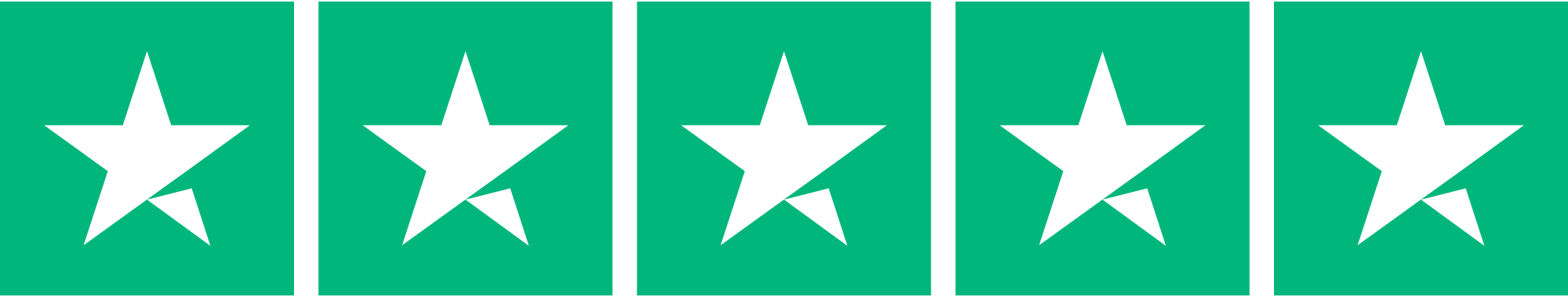 5 stjerner på Trustpilot