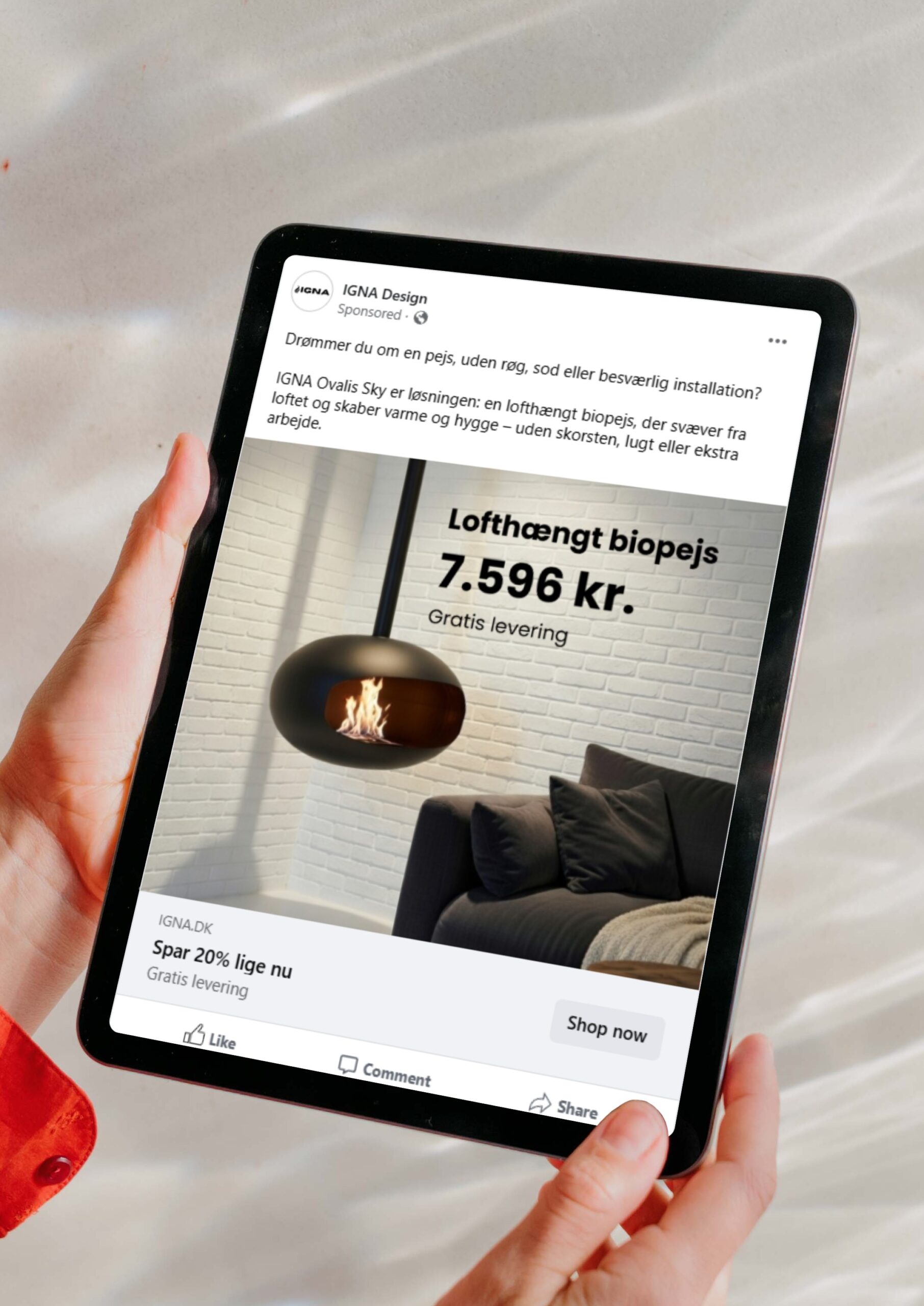 IGNA Design Meta Ads Facebook annonce