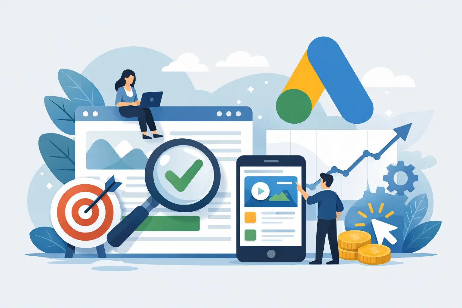 Landingside til Google Ads best practice